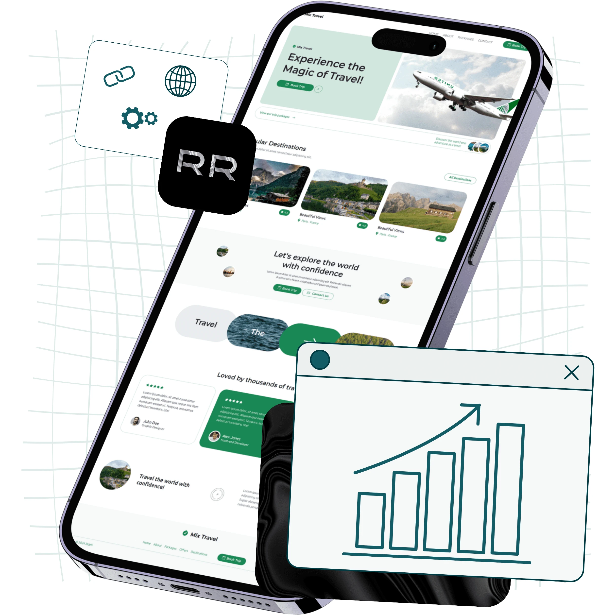 Hero Image of Rrjeti Agency Website