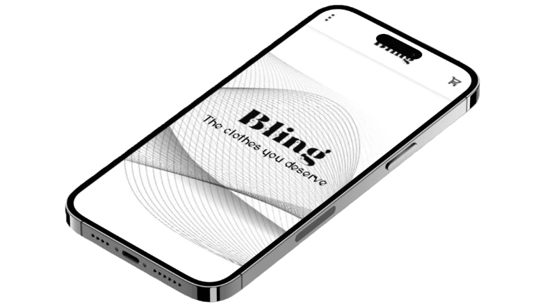 Transparent background phone showcase of website